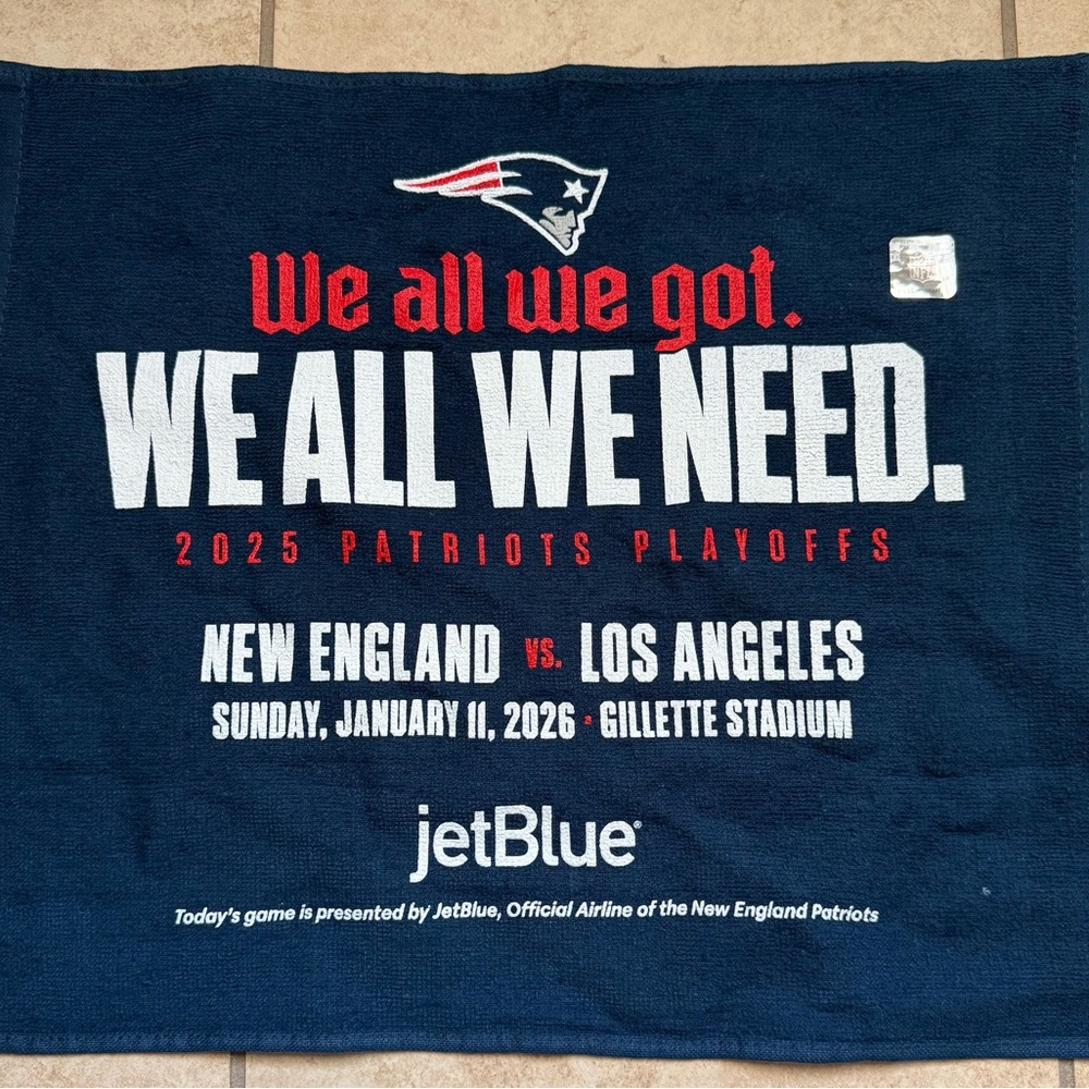 New England Patriots Navy Blue Towel